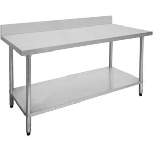 0300-7-WBB Economic 304 Grade Stainless Steel Table with splashback 300x700x900