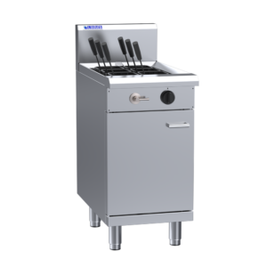 6 Basket Pasta Cooker with thermostat control, drain and overflow system