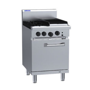 2 Burner 300mm Chargrill & Oven with flame failure