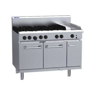 6 Burner 300mm Griddle & Oven with flame failure