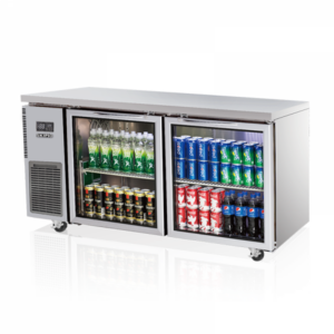 Skipio SGR15-2 Two Glass Underbench Fridge - 395 Litres